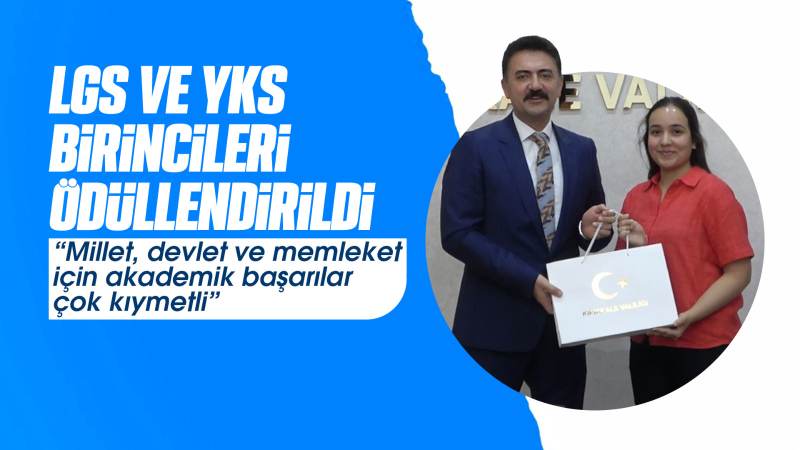 LGS ve YKS birincileri ödüllendirildi 