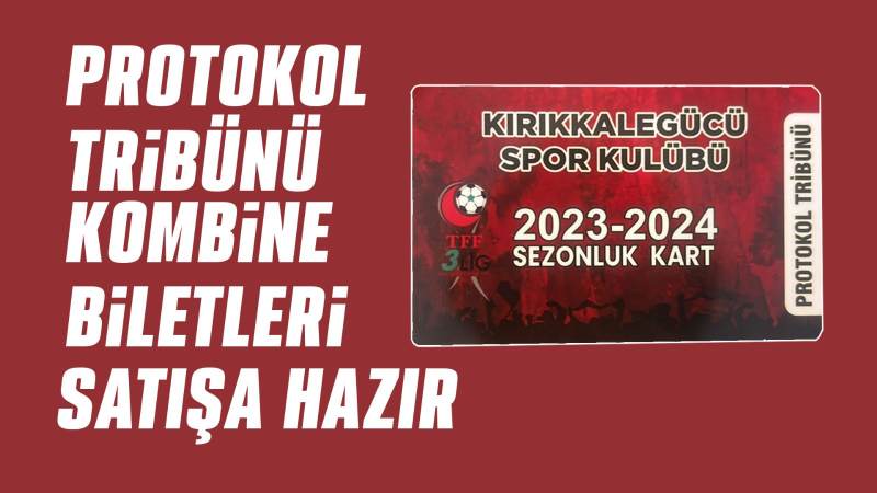 Protokol tribünü kombine biletleri satışa hazır 