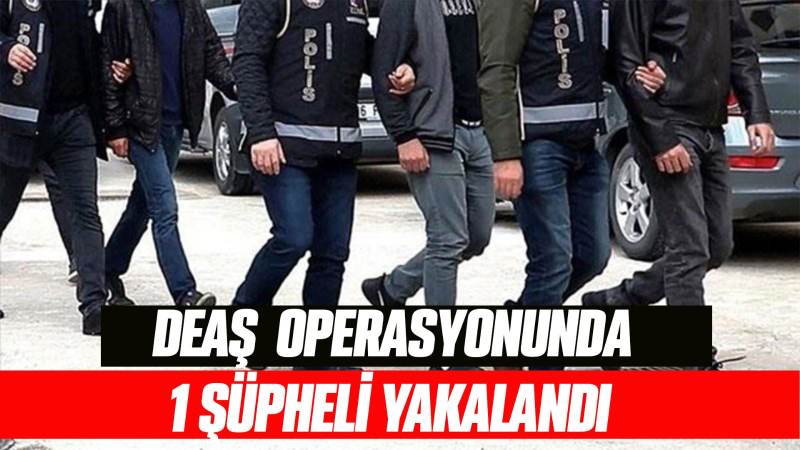 DEAŞ operasyonunda 1 şüpheli yakalandı