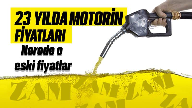 Motorin fiyatlarının yıllara göre artışı 