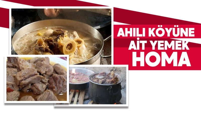 Ahılı köyüne ait yemek Homa