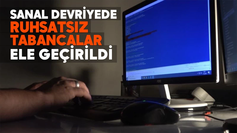 Sanal devriyede ruhsatsız tabancalar ele geçirildi