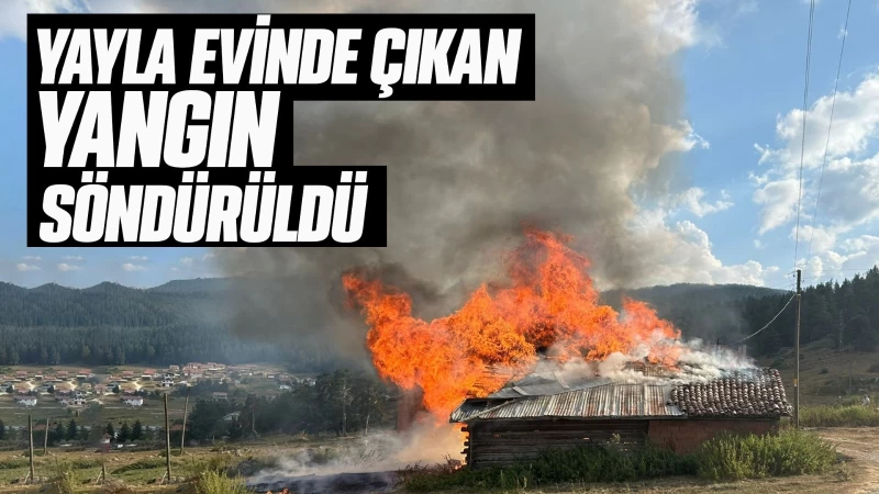 Yayla evinde çıkan yangın söndürüldü