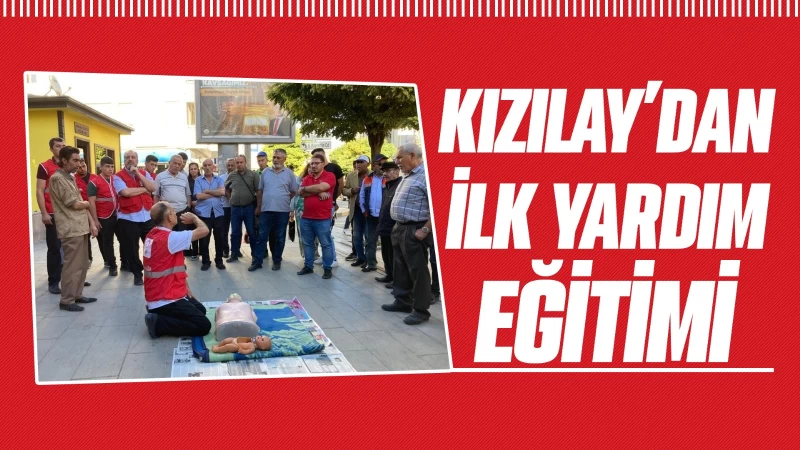 Kızılay’dan ilk yardım eğitimi 