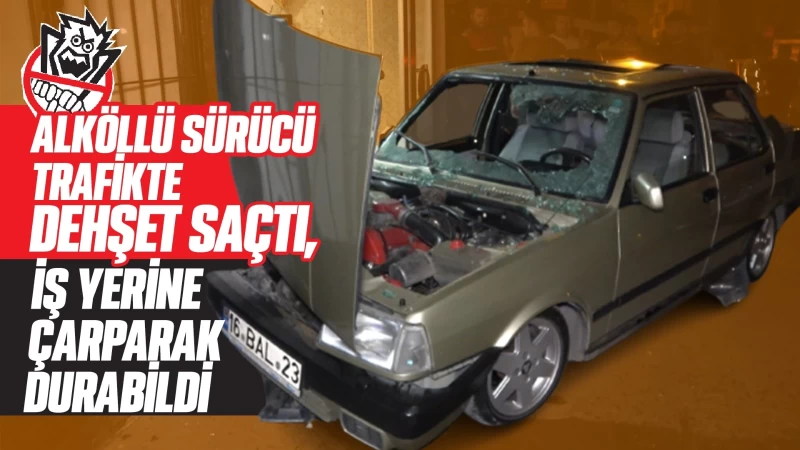 Alkollü sürücü trafikte dehşet saçtı