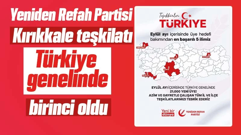 Kırıkkale'de Yeniden Refah Partisi birinci oldu 