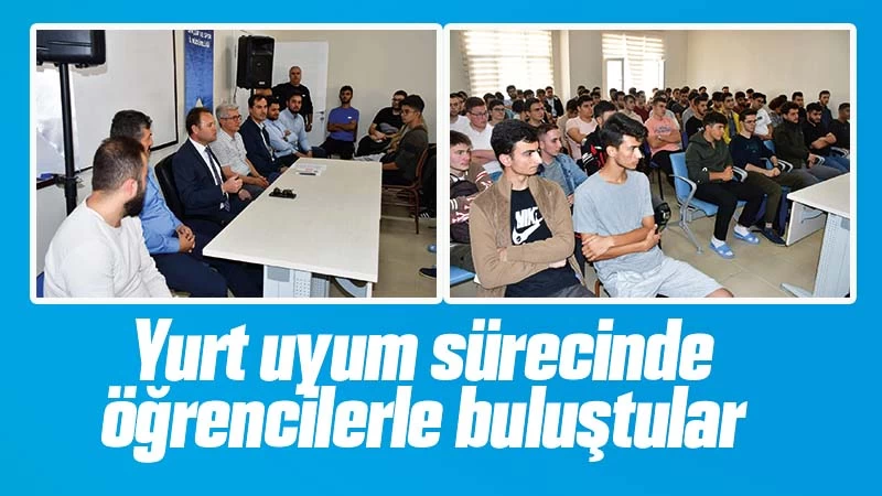 Kırıkkale’de yurtlarda kalan öğrencilerle buluştular 