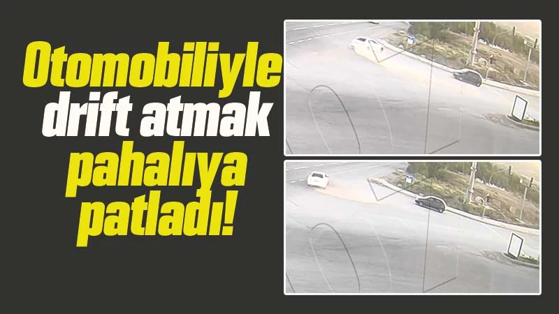 Kırıkkale’de otomobiliyle drift attı, ceza yedi!