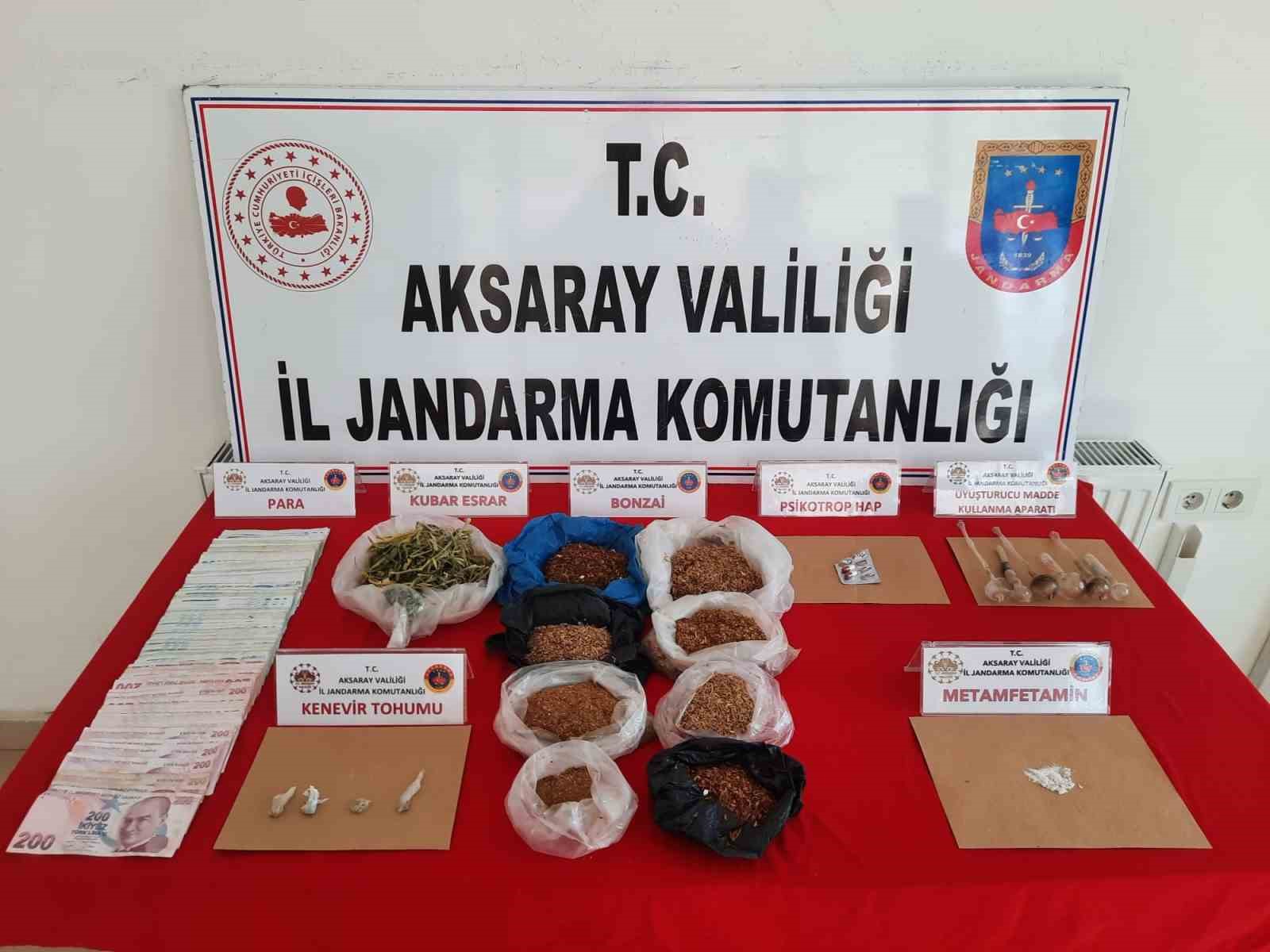 Aksaray’da uyuşturucu tacirine jandarma darbesi: 1 tutuklama