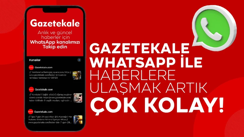 Gazetekale Whatsapp ile haberlere ulaşmak artık çok kolay!