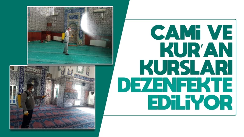 Kırıkkale’de cami ve Kur’an kursları dezenfekte ediliyor 