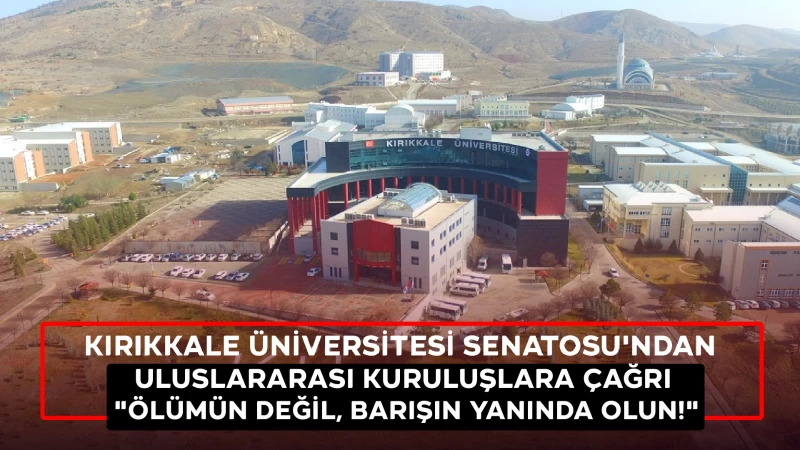 Kırıkkale Üniversitesi’nden Uluslararası kuruluşlara çağrı 