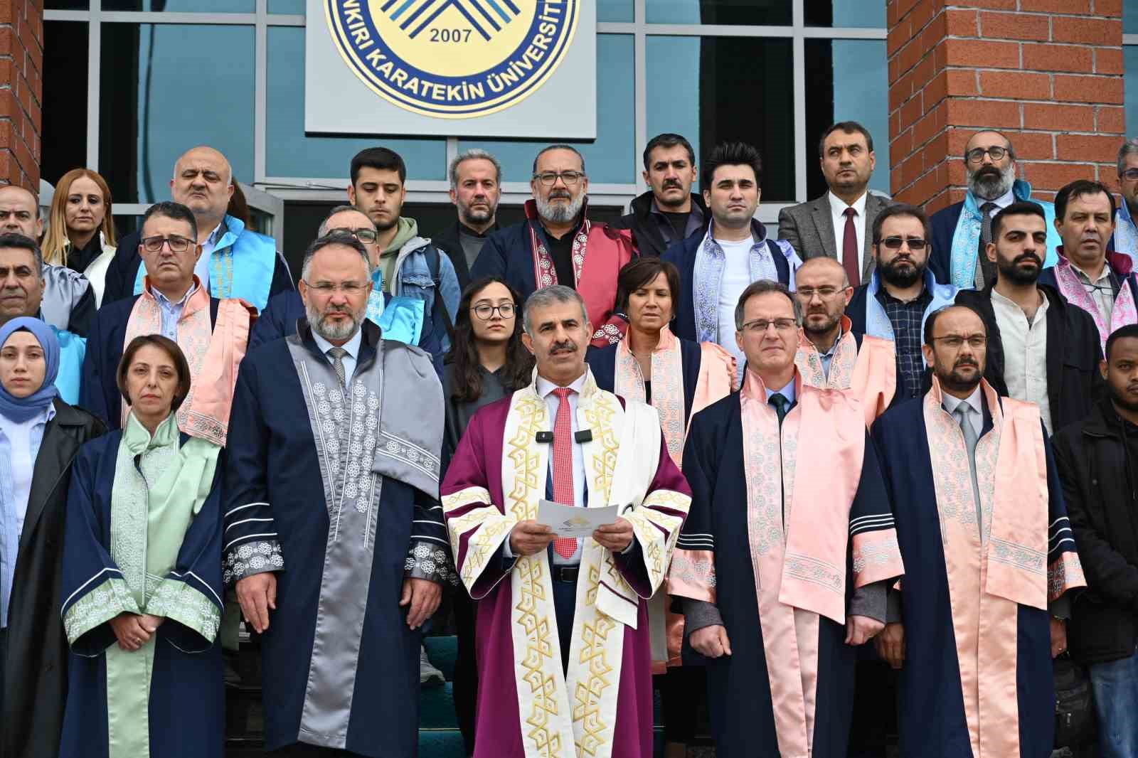 Çankırı Karatekin Üniversitesi Rektörü Prof. Dr. Çiftçi: "İsrail’i kınıyoruz"