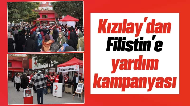 Kırıkkale'de Kızılay’dan Filistin’e yardım kampanyası 