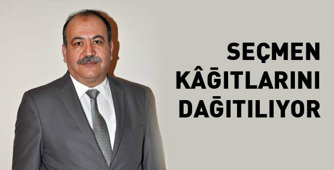 Seçmen kâğıtları dağıtılıyor