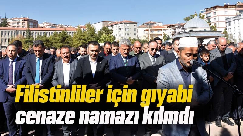 Kırıkkale'de Filistinliler için gıyabi cenaze namazı kılındı