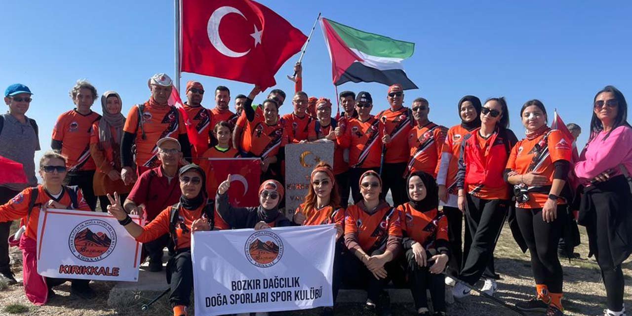 Dinek Dağı’nda Filistin’e destek
