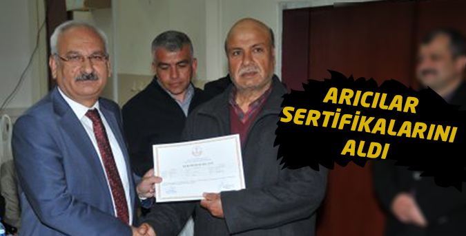 Arıcılar sertifikalarını aldı