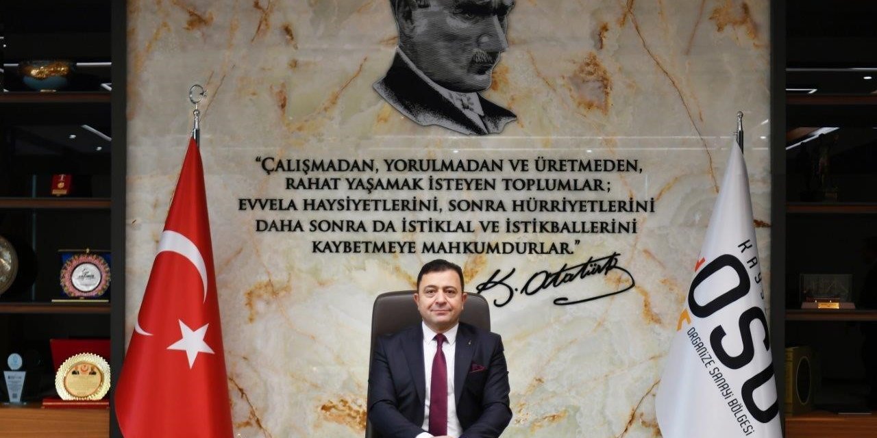 Kayseri OSB Başkanı Mehmet Yalçın Cumhuriyetin 100. Yılını Kutladı