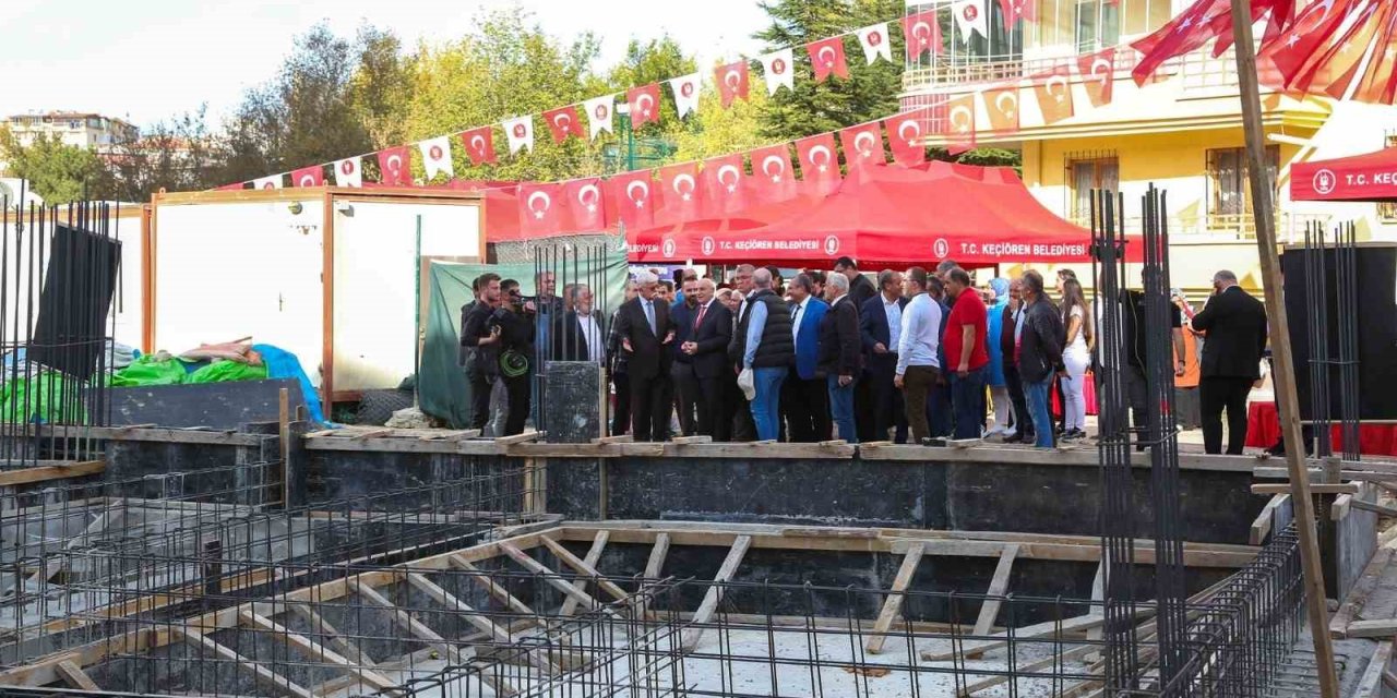 Ankara Keçiören’de Atatürk 100. Yıl Kapalı Spor Salonu’nun temeli atıldı