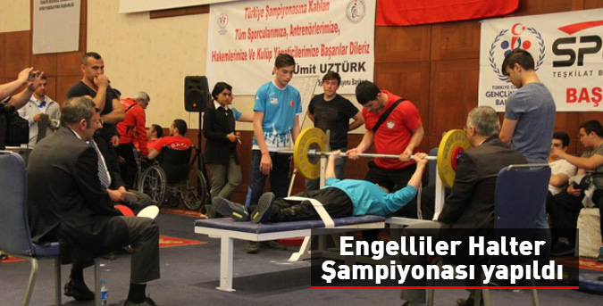 Engelliler Halter Şampiyonası yapıldı