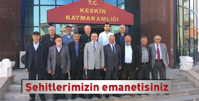 Şehitlerimizin emanetisiniz