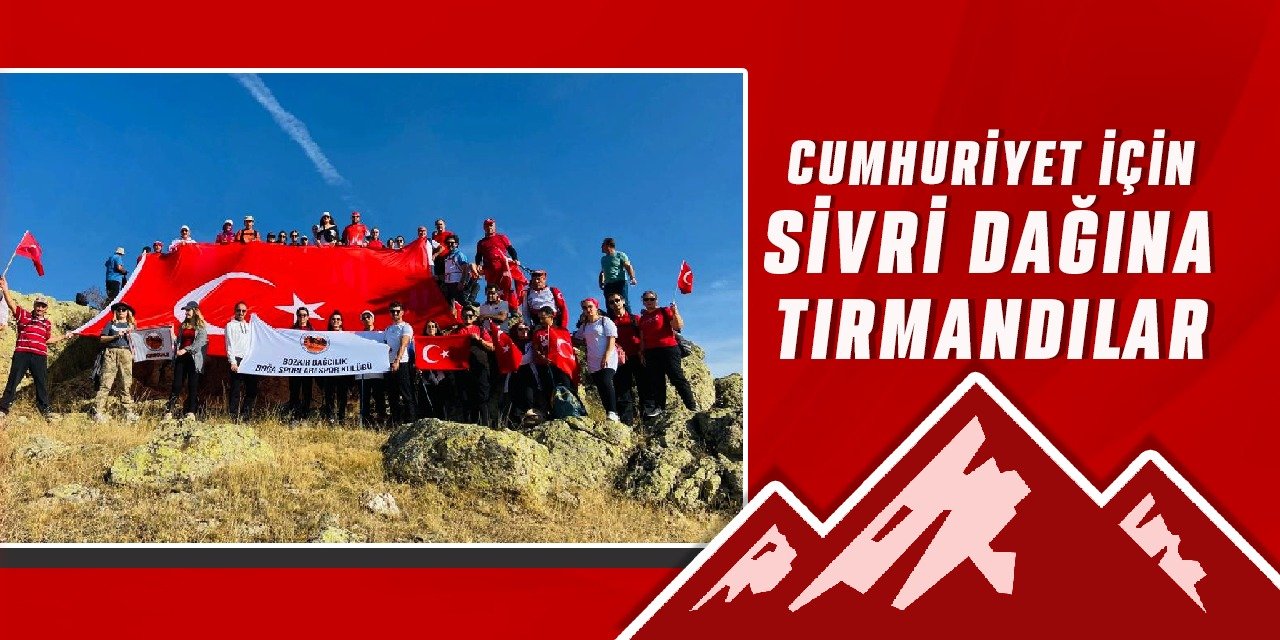 Kırıkkaleli dağcılar bu kez 100.yıla özel tırmandı