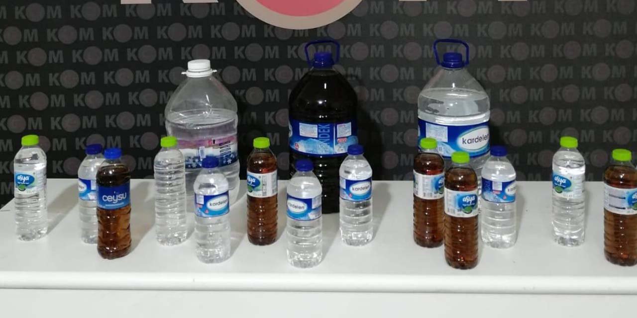 Kırıkkale'de 21,5 litre sahte içki ele geçirildi