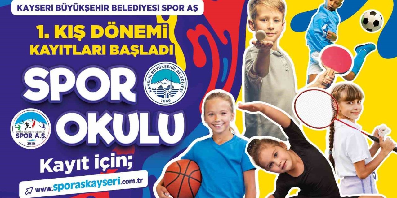 Büyükşehir Spor A.Ş. 1’inci Kış Dönemi Spor Okulları kayıtlarını başlattı