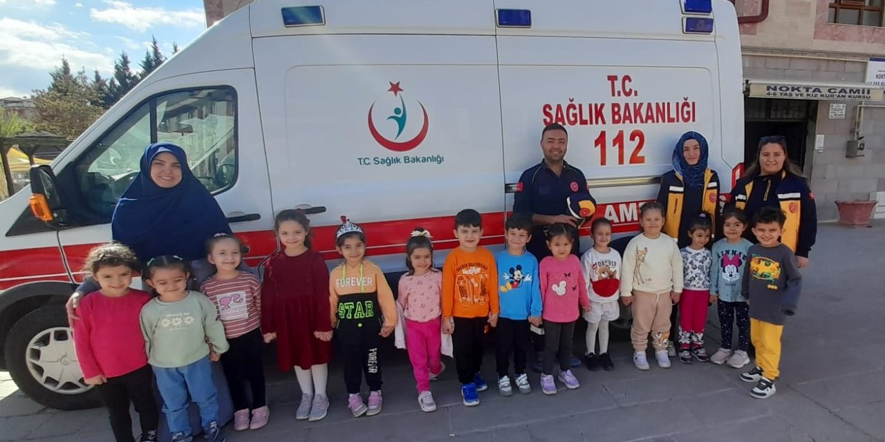 Kırıkkale’de miniklere “112” eğitimi