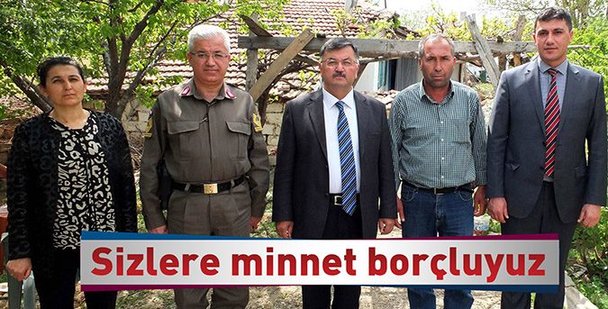 Sizlere minnet borçluyuz