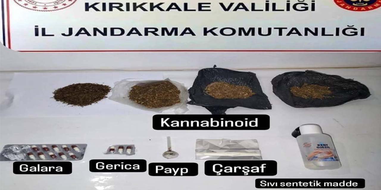 Kırıkkale'de Jandarma'dan uyuşturucu operasyonu!