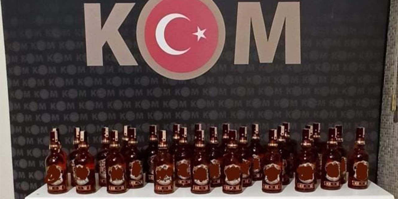 Kırıkkale’de kaçak viski ele geçirildi