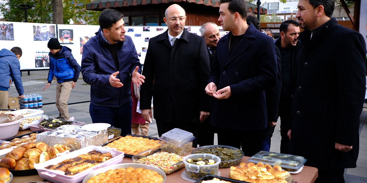 Okul müdürünün Filistinliler için kermes arzusu yerine getirildi