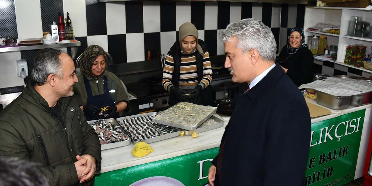 Vali Mehmet Makas’tan Balıkçılar Çarşısı’na ziyaret