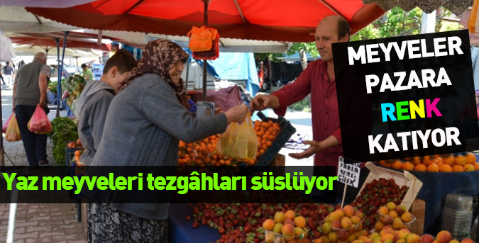 Yaz meyveleri tezgâhları süslüyor