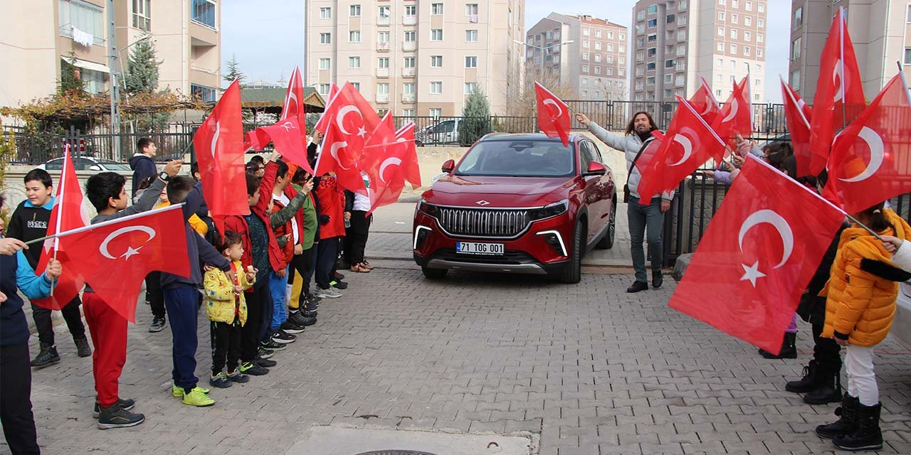 Kırıkkale’de yerli malı haftasında öğrencilere TOGG sürprizi