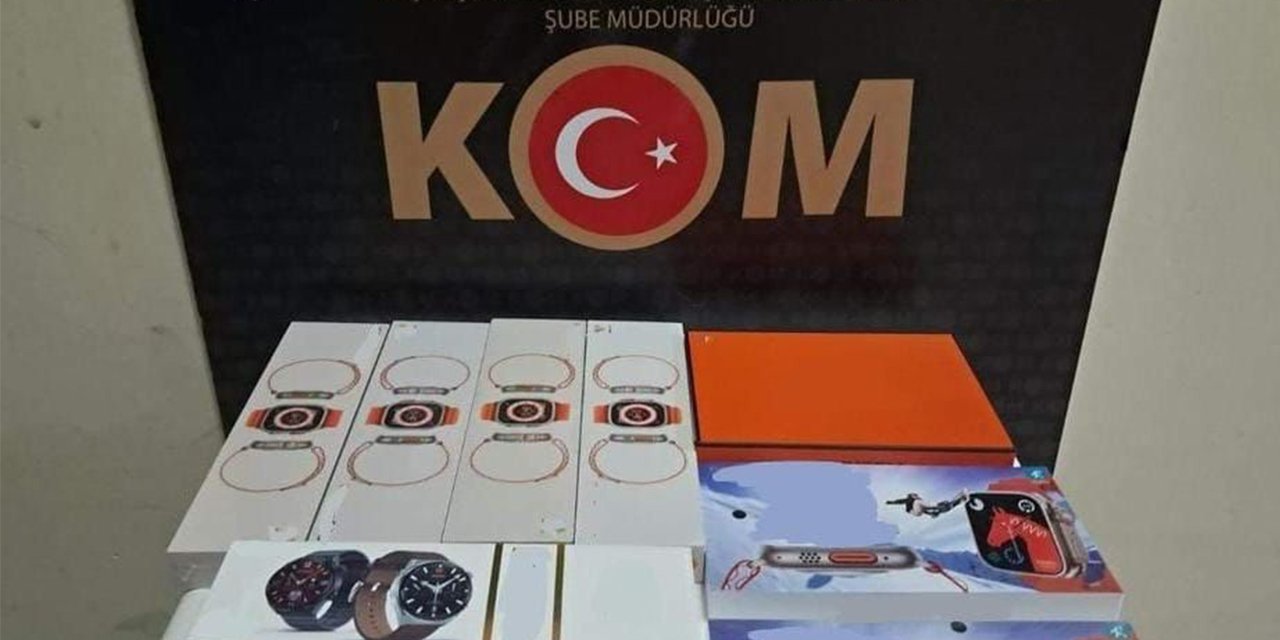 Kırıkkale’de gümrük kaçağı akıllı saatlere el kondu