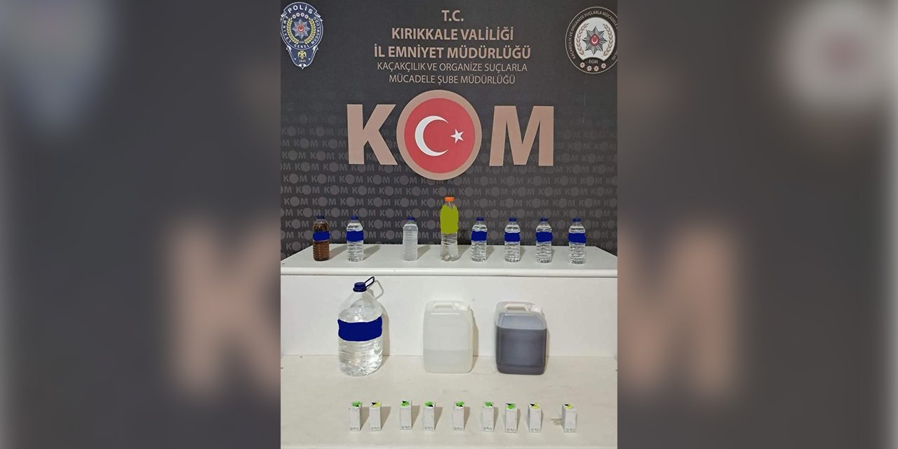 Kırıkkale’de kaçak içki ve sigara operasyonu!