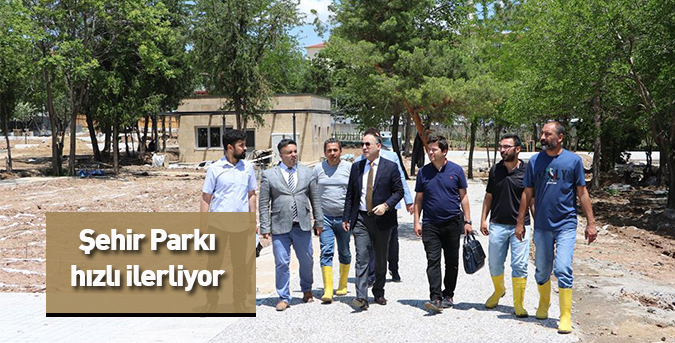 Şehir Parkı hızlı ilerliyor