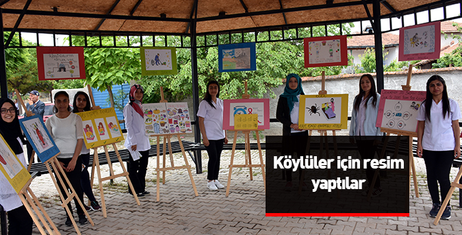 Köylüler için resim yaptılar