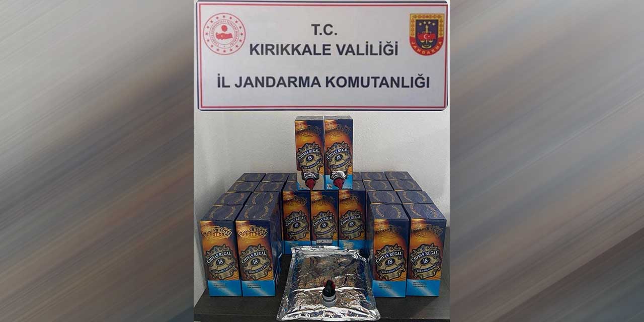 Kırıkkale'de 50 litre kaçak içki ele geçirildi
