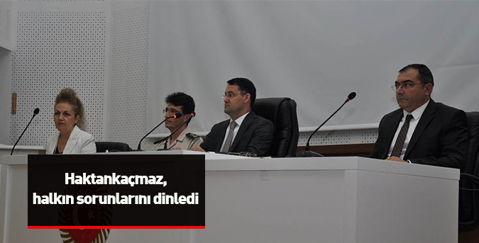 Haktankaçmaz, halkın sorunlarını dinledi