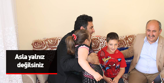 Kaymakam'dan duygulandıran ziyaret