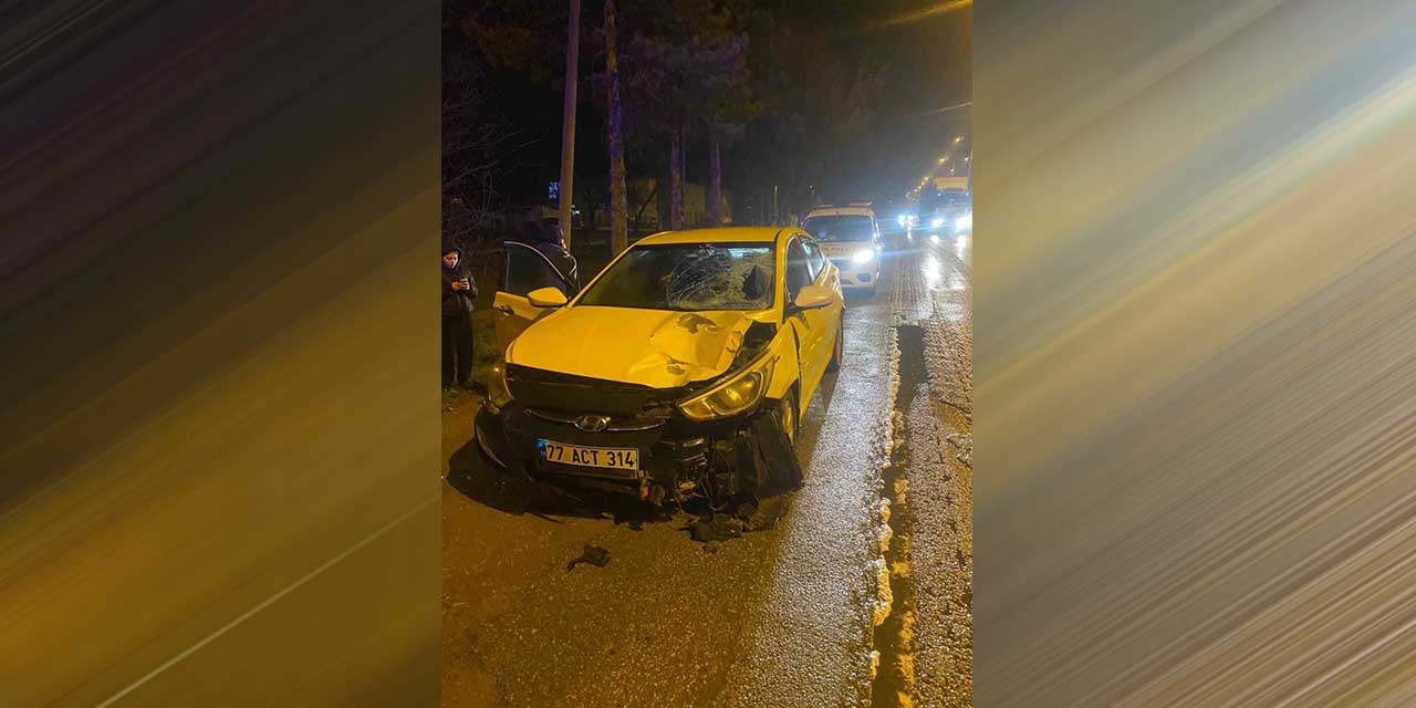 Konya’da otomobilin çarpığı yaya yaralandı
