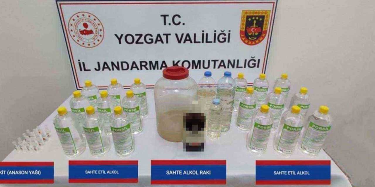Yozgat’ta sahte içki operasyonunda 1 kişi gözaltına alındı