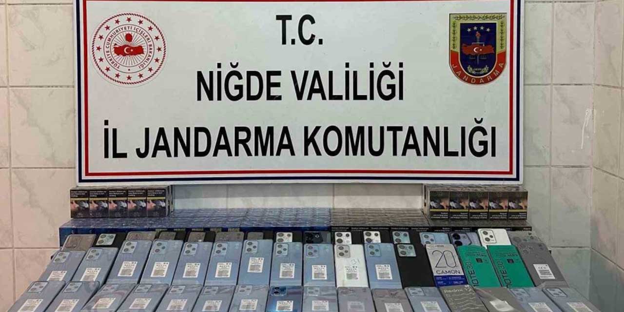 Niğde’de 78 adet kaçak cep telefonu yakalandı