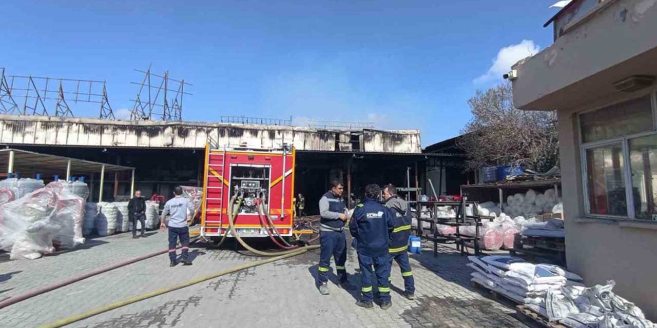 Konya’da sanayi bölgesinde yangın