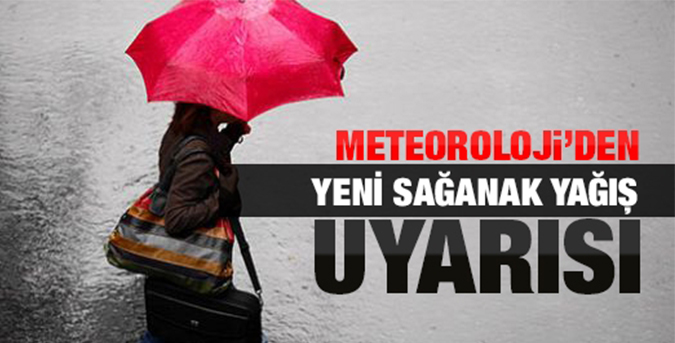 Sağanak yağış uyarısı