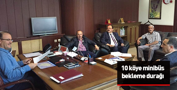 10 köye minibüs bekleme durağı